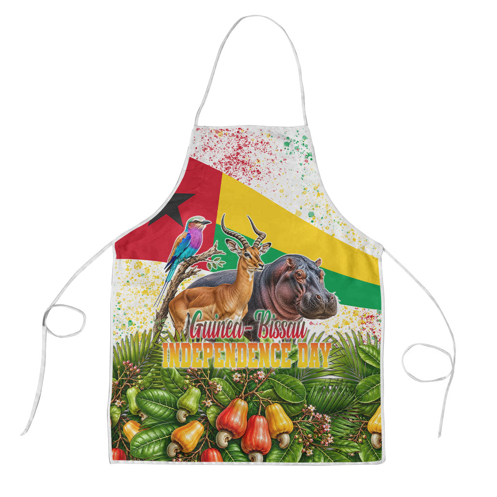 Guinea-Bissau Independence Day Apron African Wildlife Cashew Harvest National Flag