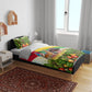 Guinea-Bissau Independence Day Bedding Set African Wildlife Cashew Harvest National Flag