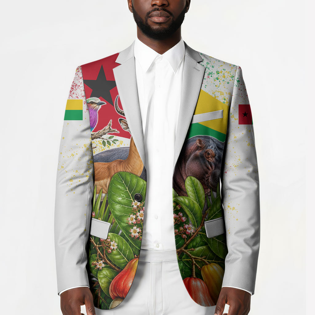 Guinea-Bissau Independence Day Blazer African Wildlife Cashew Harvest National Flag