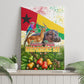 Guinea-Bissau Independence Day Canvas Wall Art African Wildlife Cashew Harvest National Flag