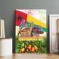 Guinea-Bissau Independence Day Canvas Wall Art African Wildlife Cashew Harvest National Flag