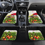 Guinea-Bissau Independence Day Car Mats African Wildlife Cashew Harvest National Flag