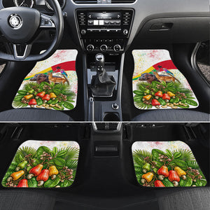 Guinea-Bissau Independence Day Car Mats African Wildlife Cashew Harvest National Flag