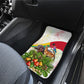 Guinea-Bissau Independence Day Car Mats African Wildlife Cashew Harvest National Flag