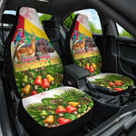 Guinea-Bissau Independence Day Car Seat Cover African Wildlife Cashew Harvest National Flag
