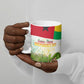 Guinea-Bissau Independence Day Ceramic Mug African Wildlife Cashew Harvest National Flag