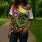 Guinea-Bissau Independence Day Cross Shoulder Shirt African Wildlife Cashew Harvest National Flag