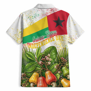 Guinea-Bissau Independence Day Hawaiian Shirt African Wildlife Cashew Harvest National Flag