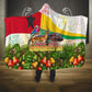 Guinea-Bissau Independence Day Hooded Blanket African Wildlife Cashew Harvest National Flag