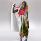 Guinea-Bissau Independence Day Hooded Blanket African Wildlife Cashew Harvest National Flag