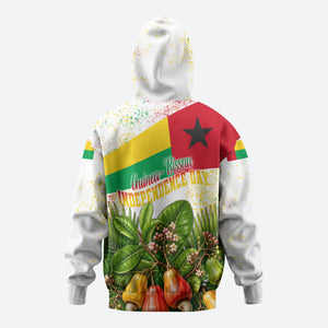Guinea-Bissau Independence Day Hoodie African Wildlife Cashew Harvest National Flag