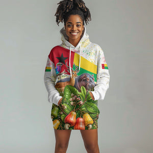 Guinea-Bissau Independence Day Hoodie Dress African Wildlife Cashew Harvest National Flag