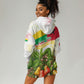 Guinea-Bissau Independence Day Hoodie Dress African Wildlife Cashew Harvest National Flag