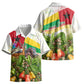 Guinea-Bissau Independence Day Kid Hawaiian Shirt African Wildlife Cashew Harvest National Flag