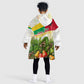 Guinea-Bissau Independence Day Kid Wearable Blanket Hoodie African Wildlife Cashew Harvest National Flag