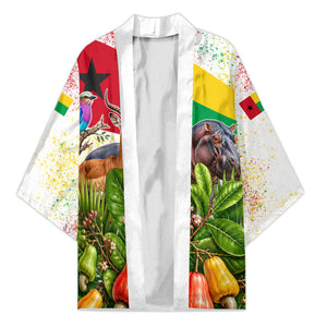 Guinea-Bissau Independence Day Kimono African Wildlife Cashew Harvest National Flag