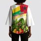 Guinea-Bissau Independence Day Kimono Sleeve Blouse African Wildlife Cashew Harvest National Flag