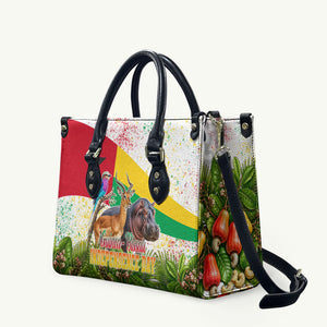 Guinea-Bissau Independence Day Leather Bag African Wildlife Cashew Harvest National Flag