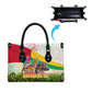 Guinea-Bissau Independence Day Leather Bag African Wildlife Cashew Harvest National Flag