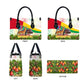 Guinea-Bissau Independence Day Leather Bag African Wildlife Cashew Harvest National Flag