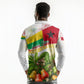 Guinea-Bissau Independence Day Long Sleeve Polo Shirt African Wildlife Cashew Harvest National Flag
