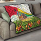 Guinea-Bissau Independence Day Quilt African Wildlife Cashew Harvest National Flag