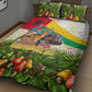 Guinea-Bissau Independence Day Quilt Bed Set African Wildlife Cashew Harvest National Flag