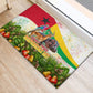 Guinea-Bissau Independence Day Rubber Doormat African Wildlife Cashew Harvest National Flag