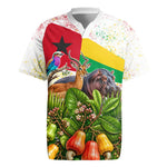 Guinea-Bissau Independence Day Rugby Jersey African Wildlife Cashew Harvest National Flag