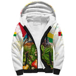 Guinea-Bissau Independence Day Sherpa Hoodie African Wildlife Cashew Harvest National Flag