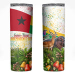 Guinea-Bissau Independence Day Skinny Tumbler African Wildlife Cashew Harvest National Flag