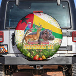 Guinea-Bissau Independence Day Spare Tire Cover African Wildlife Cashew Harvest National Flag
