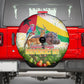 Guinea-Bissau Independence Day Spare Tire Cover African Wildlife Cashew Harvest National Flag