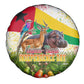 Guinea-Bissau Independence Day Spare Tire Cover African Wildlife Cashew Harvest National Flag
