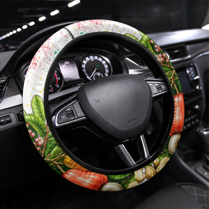 Guinea-Bissau Independence Day Steering Wheel Cover African Wildlife Cashew Harvest National Flag