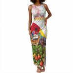 Guinea-Bissau Independence Day Tank Maxi Dress African Wildlife Cashew Harvest National Flag