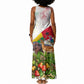 Guinea-Bissau Independence Day Tank Maxi Dress African Wildlife Cashew Harvest National Flag