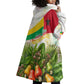 Guinea-Bissau Independence Day Wearable Blanket Hoodie African Wildlife Cashew Harvest National Flag