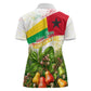 Guinea-Bissau Independence Day Women Polo Shirt African Wildlife Cashew Harvest National Flag