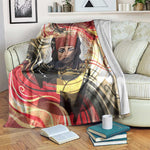 Amunet Blanket with Egyptian Queen Portrait Ancient Mythology