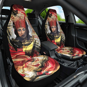 Amunet Car Seat Cover with Egyptian Queen Portrait Ancient Mythology