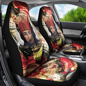 Amunet Car Seat Cover with Egyptian Queen Portrait Ancient Mythology
