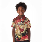 Amunet Kid Polo Shirt with Egyptian Queen Portrait Ancient Mythology