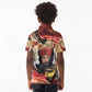 Amunet Kid Polo Shirt with Egyptian Queen Portrait Ancient Mythology