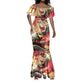 Amunet Mermaid Dress with Egyptian Queen Portrait Ancient Mythology