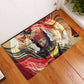 Amunet Rubber Doormat with Egyptian Queen Portrait Ancient Mythology