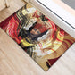 Amunet Rubber Doormat with Egyptian Queen Portrait Ancient Mythology