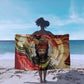 Amunet Sarong with Egyptian Queen Portrait Ancient Mythology