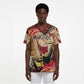 Amunet Scrub Top with Egyptian Queen Portrait Ancient Mythology