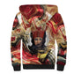 Amunet Sherpa Hoodie with Egyptian Queen Portrait Ancient Mythology